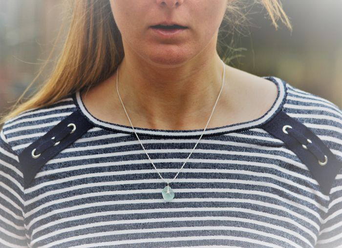 Sea Star & Sea Glass Necklace